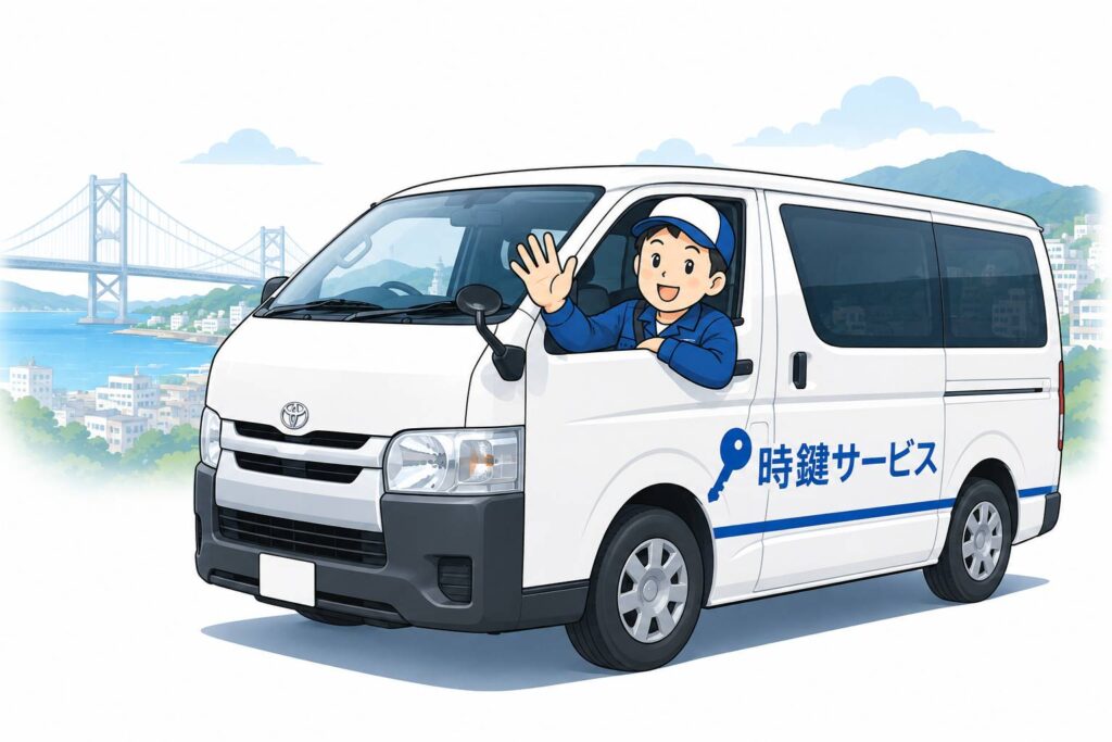 下関市内へ出張対応する時鍵サービス